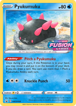Pyukumuku SWSH169 Pokemon card
