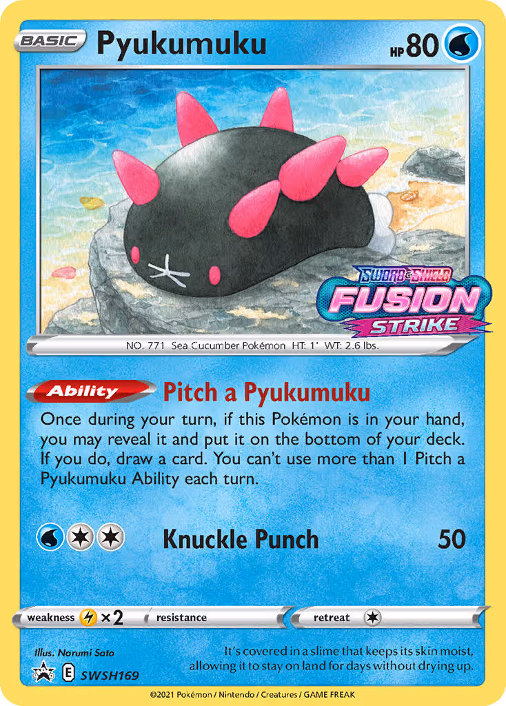 Pyukumuku SWSH169 Pokemon card