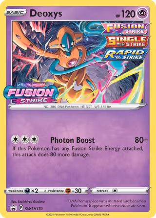 Deoxys SWSH170 Pokemon card