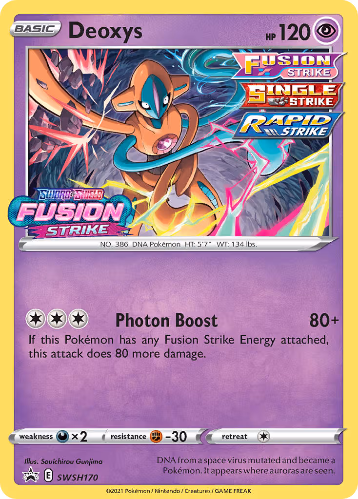 Deoxys SWSH170 Pokemon card