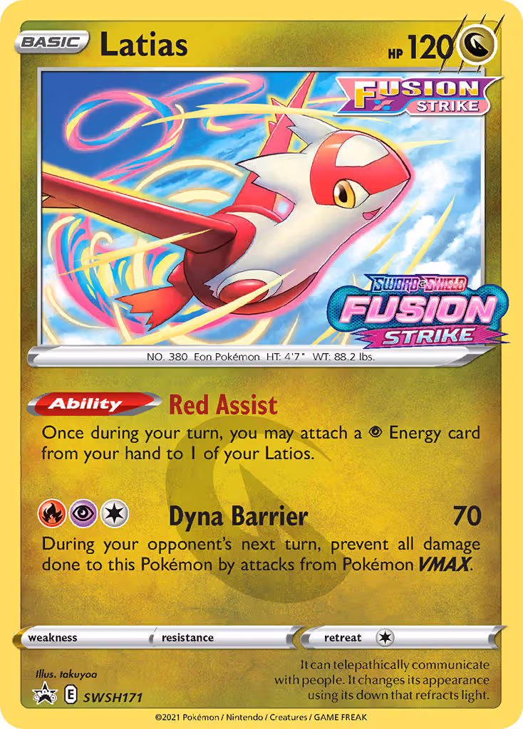 Latias SWSH171 Pokemon card