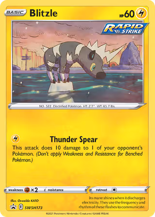 Blitzle SWSH173 Pokemon card