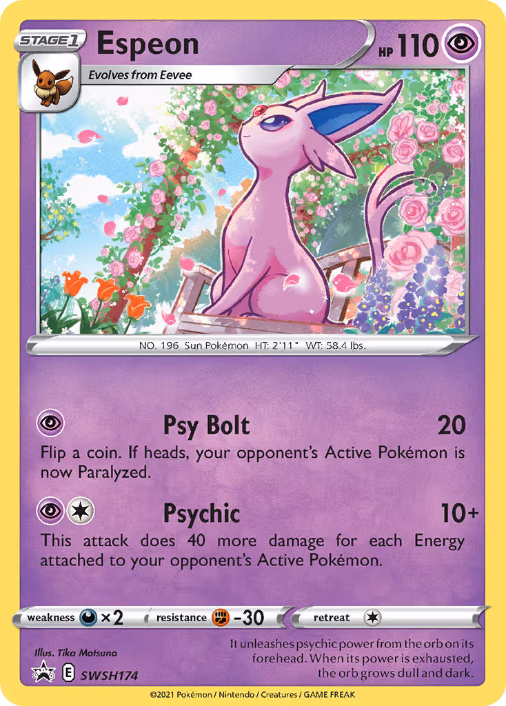 Espeon SWSH174 Pokemon card