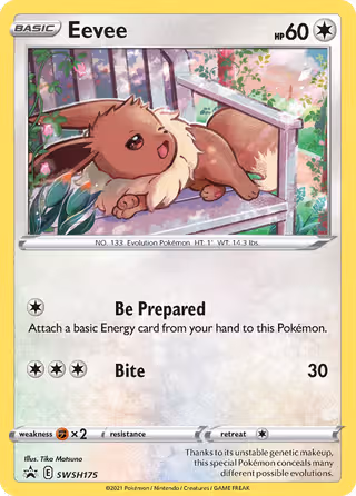 Eevee SWSH175 Pokemon card