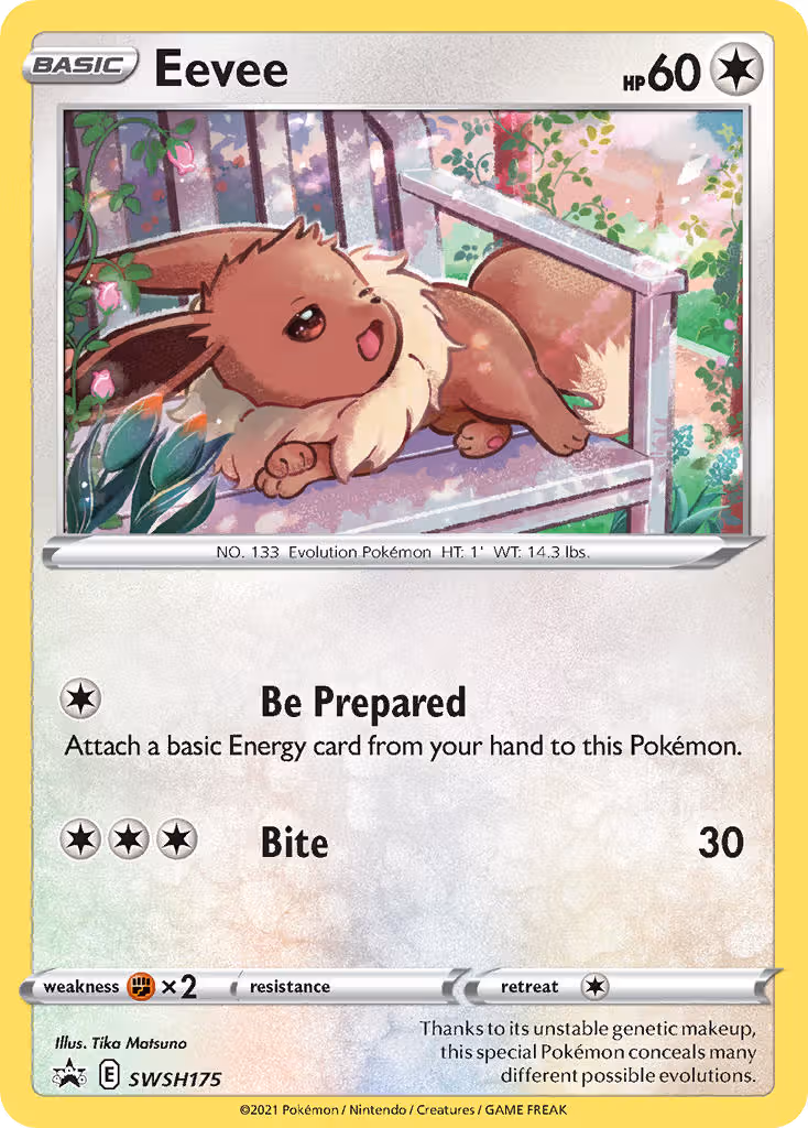 Eevee SWSH175 Pokemon card