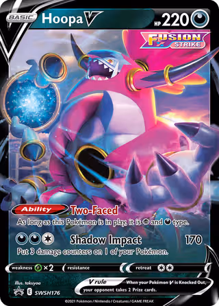Hoopa V SWSH176 Pokemon card