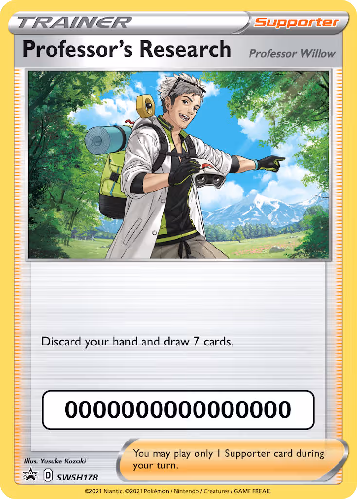 Professor's Research SWSH178 Pokemon card