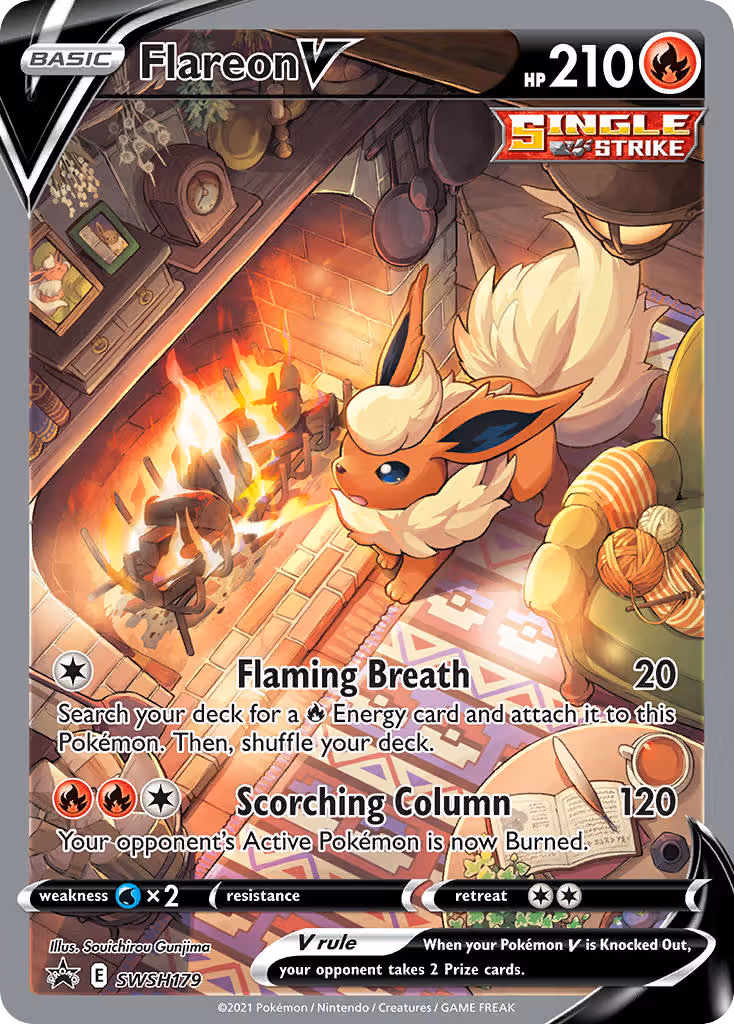 Flareon V SWSH179 Pokemon card