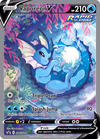 Vaporeon V SWSH181 Pokemon card