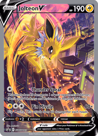 Jolteon V SWSH183 Pokemon card