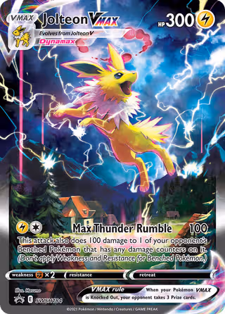 Jolteon VMAX SWSH184 Pokemon card