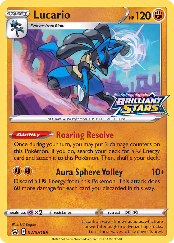 Lucario SWSH186 Pokemon card
