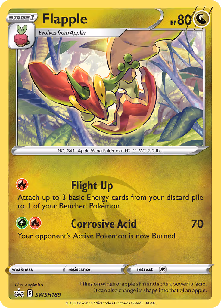 Flapple SWSH189 Pokemon card
