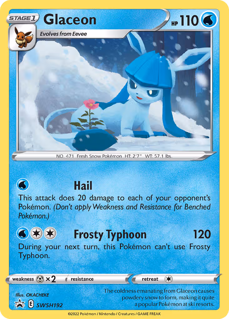 Glaceon SWSH192 Pokemon card