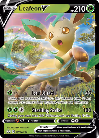Leafeon V SWSH194 Pokemon card
