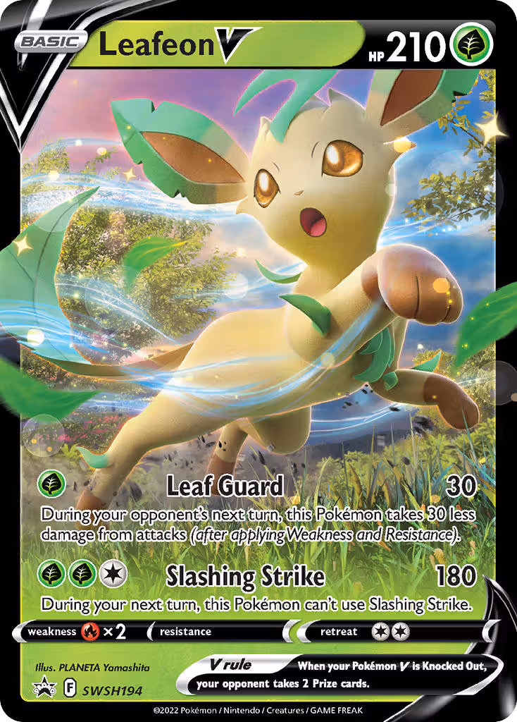 Leafeon V SWSH194 Pokemon card