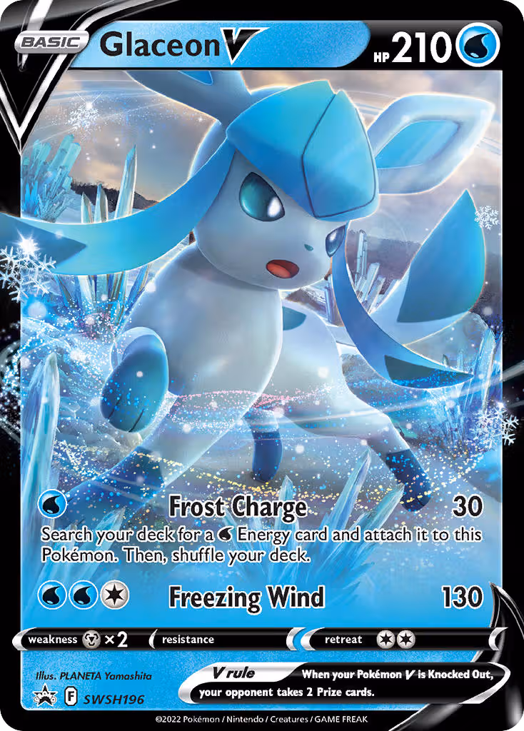 Glaceon V SWSH196 Pokemon card