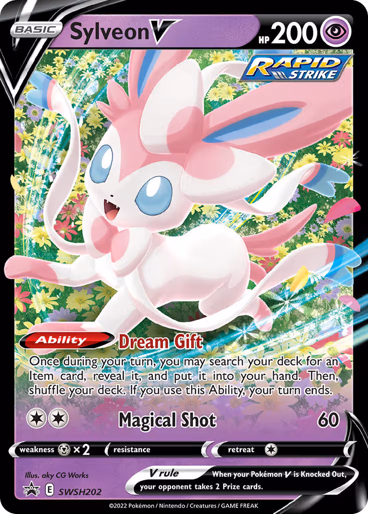 Sylveon V SWSH202 Pokemon card