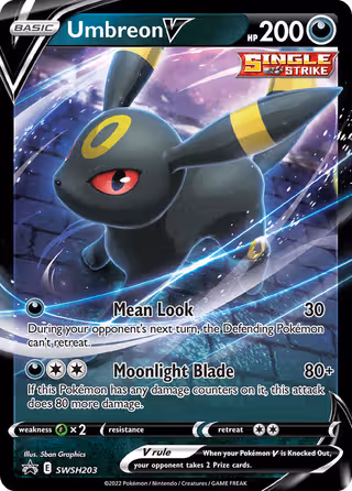 Umbreon V SWSH203 Pokemon card
