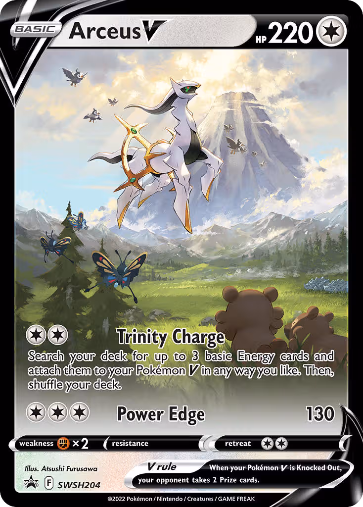 Arceus V SWSH204 Pokemon card
