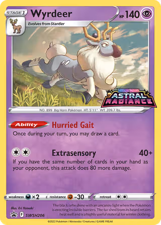 Wyrdeer SWSH206 Pokemon card