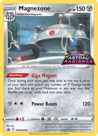 Magnezone SWSH208 Pokemon card