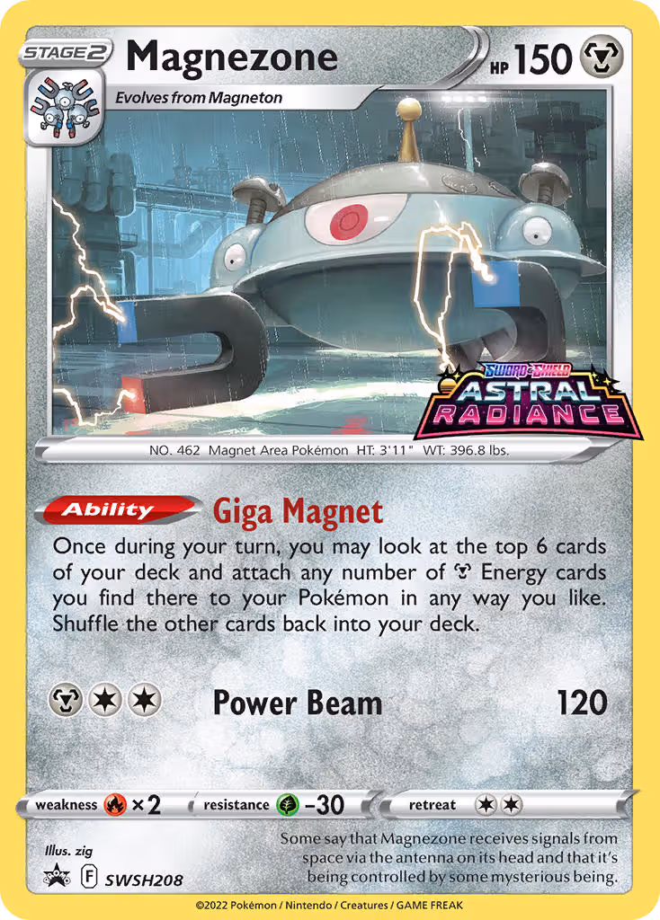 Magnezone SWSH208 Pokemon card