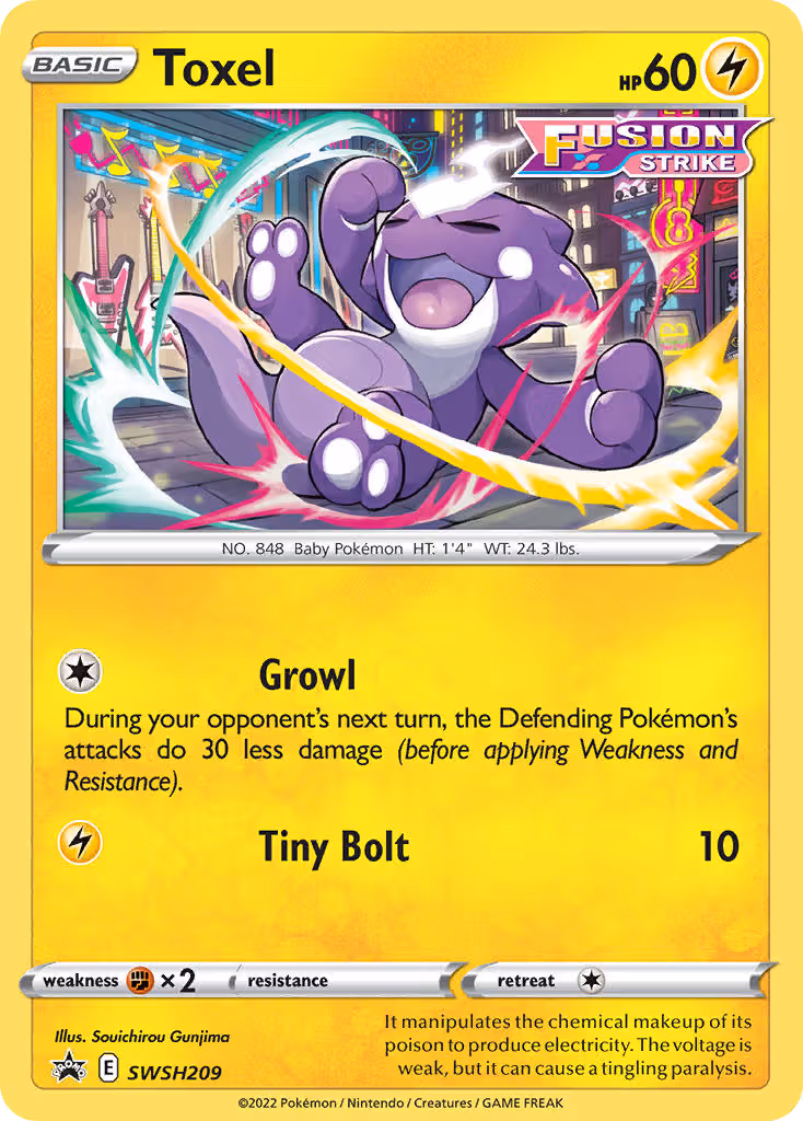 Toxel SWSH209 Pokemon card