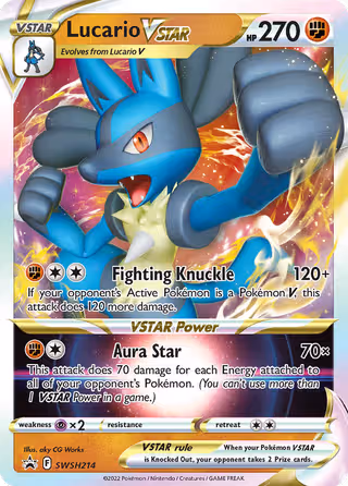 Lucario VSTAR SWSH214 Pokemon card