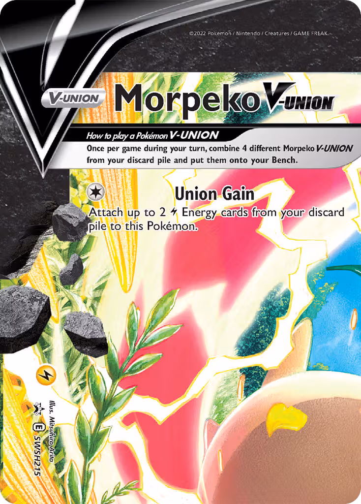 Morpeko V-UNION SWSH215 Pokemon card