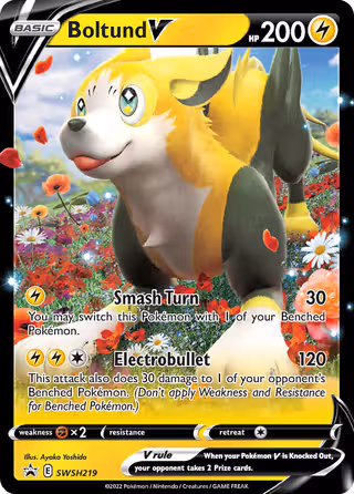 Boltund V SWSH219 Pokemon card