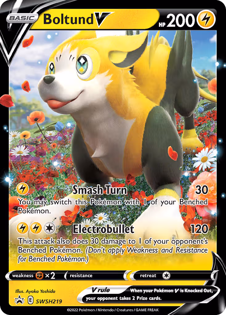 Boltund V SWSH219 Pokemon card