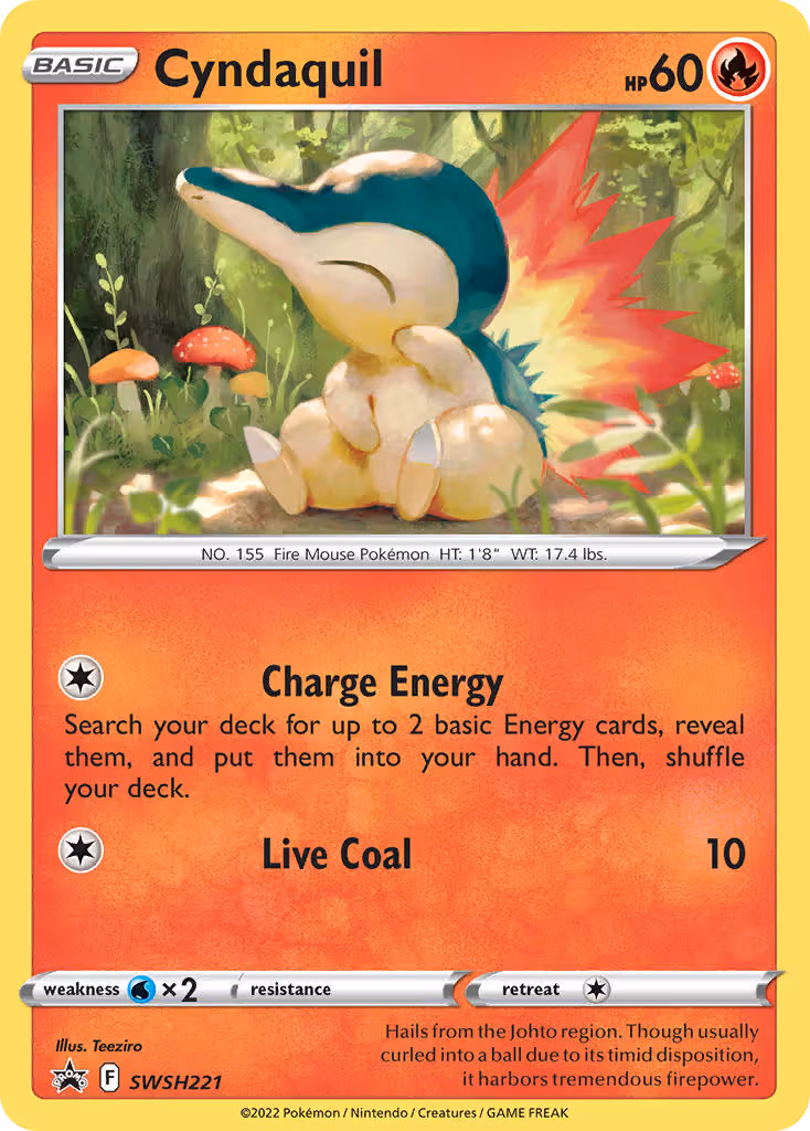 Cyndaquil SWSH221 Pokemon card