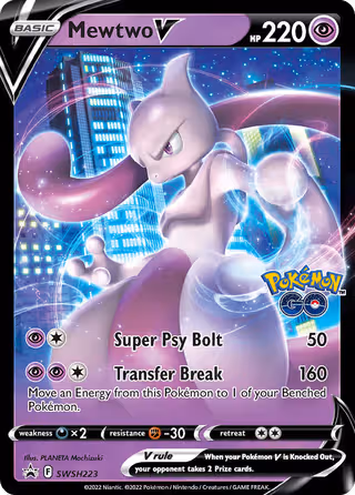 Mewtwo V SWSH223 Pokemon card