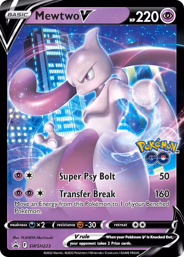 Mewtwo V SWSH223 Pokemon card