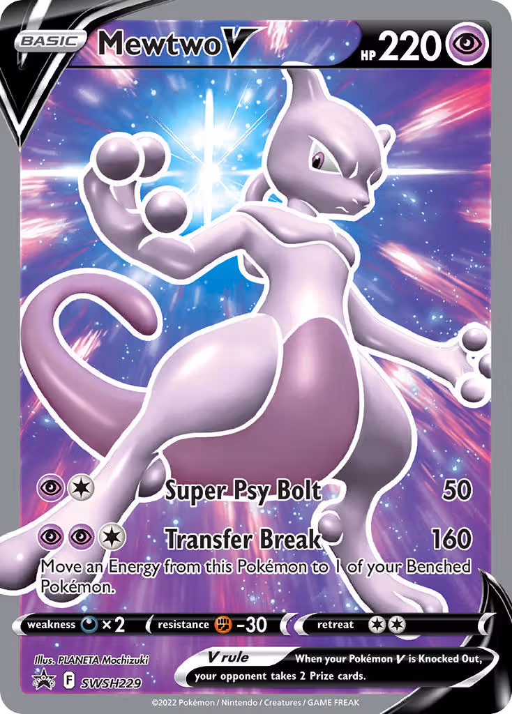 Mewtwo V SWSH229 Pokemon card