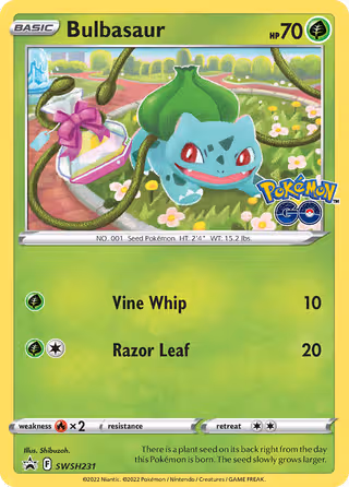 Bulbasaur SWSH231 Pokemon card