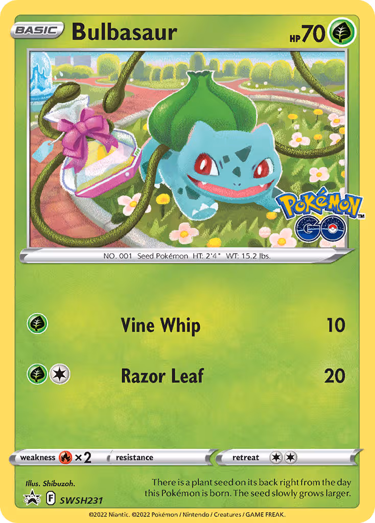 Bulbasaur SWSH231 Pokemon card