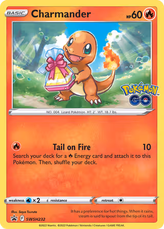 Charmander SWSH232 Pokemon card