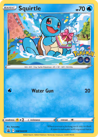 Squirtle SWSH233 Pokemon card
