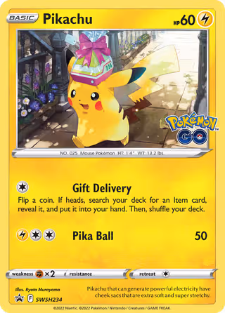 Pikachu SWSH234 Pokemon card