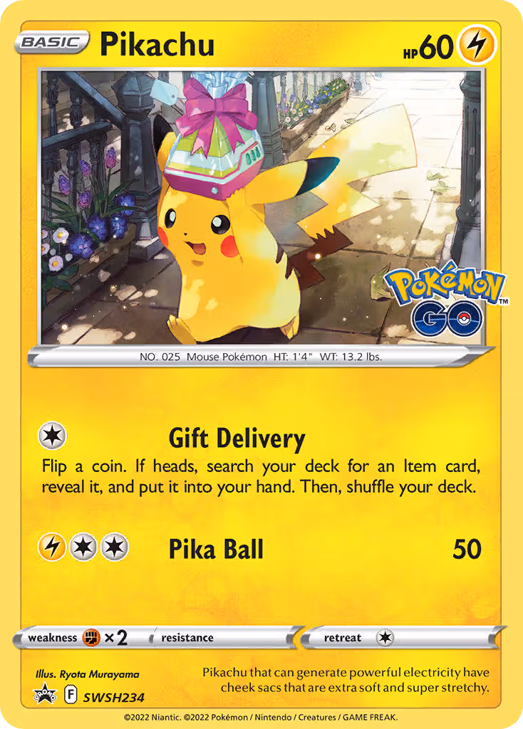 Pikachu SWSH234 Pokemon card
