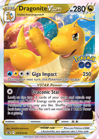 Dragonite VSTAR SWSH236 Pokemon card
