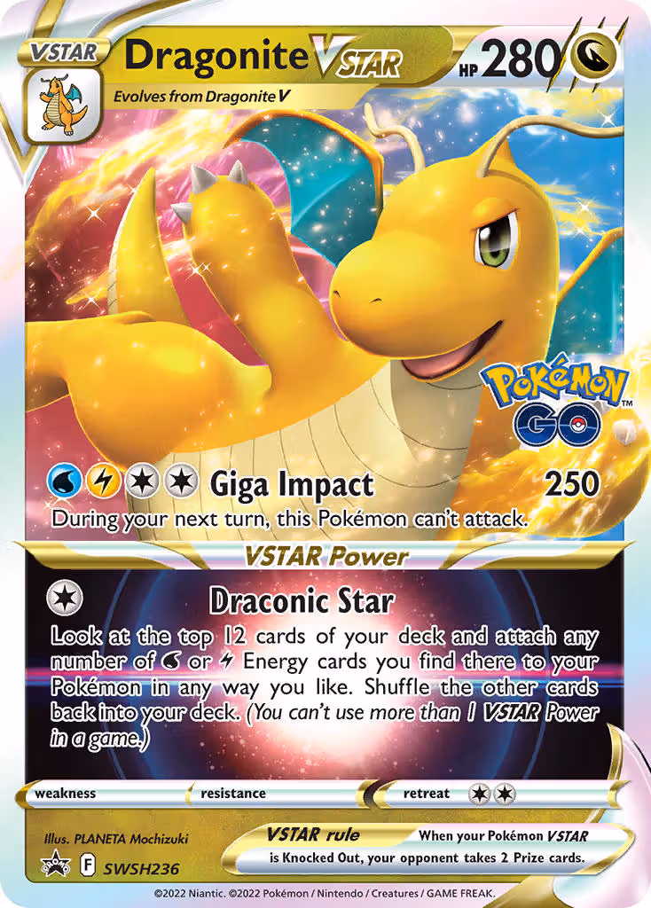 Dragonite VSTAR SWSH236 Pokemon card