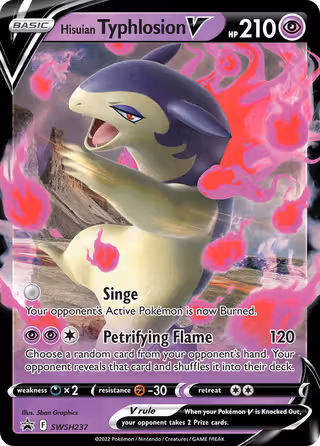 Hisuian Typhlosion V SWSH237 Pokemon card