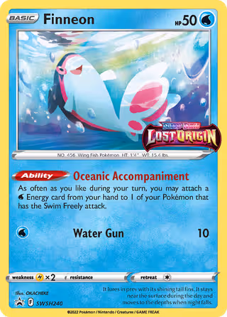 Finneon SWSH240 Pokemon card