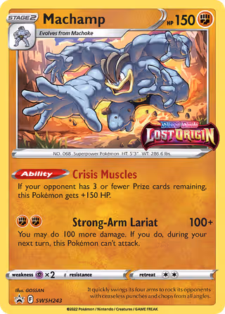 Machamp SWSH243 Pokemon card