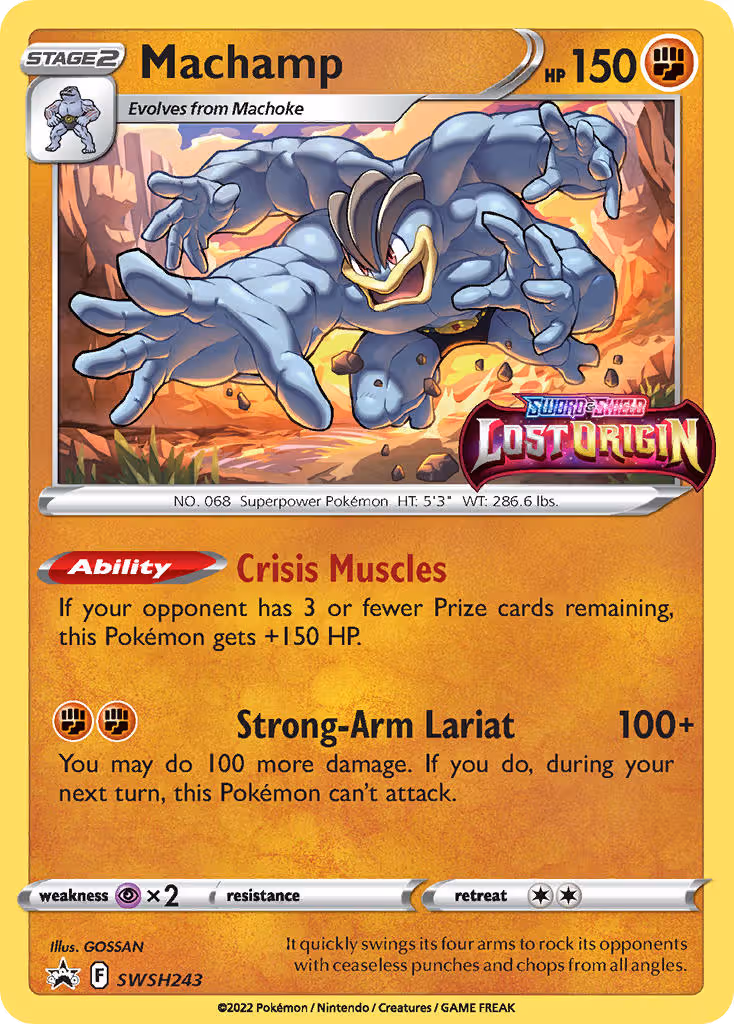 Machamp SWSH243 Pokemon card
