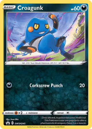 Croagunk SWSH245 Pokemon card