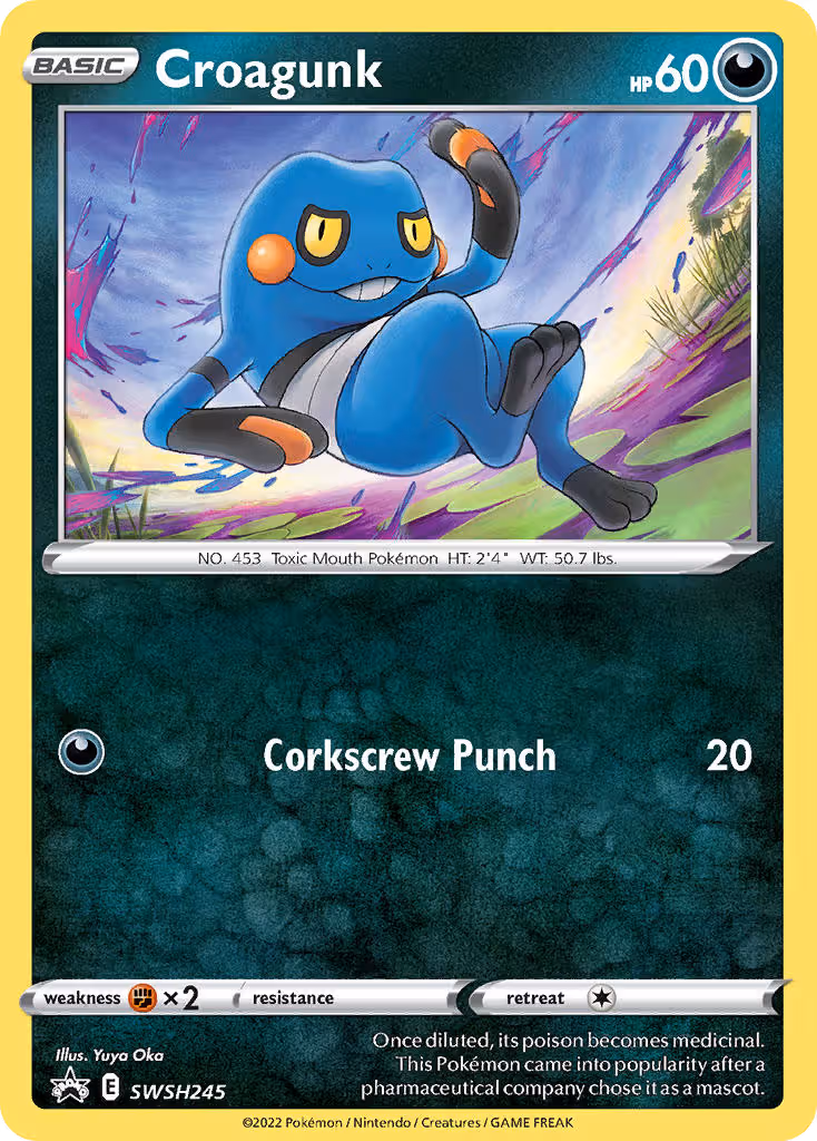 Croagunk SWSH245 Pokemon card